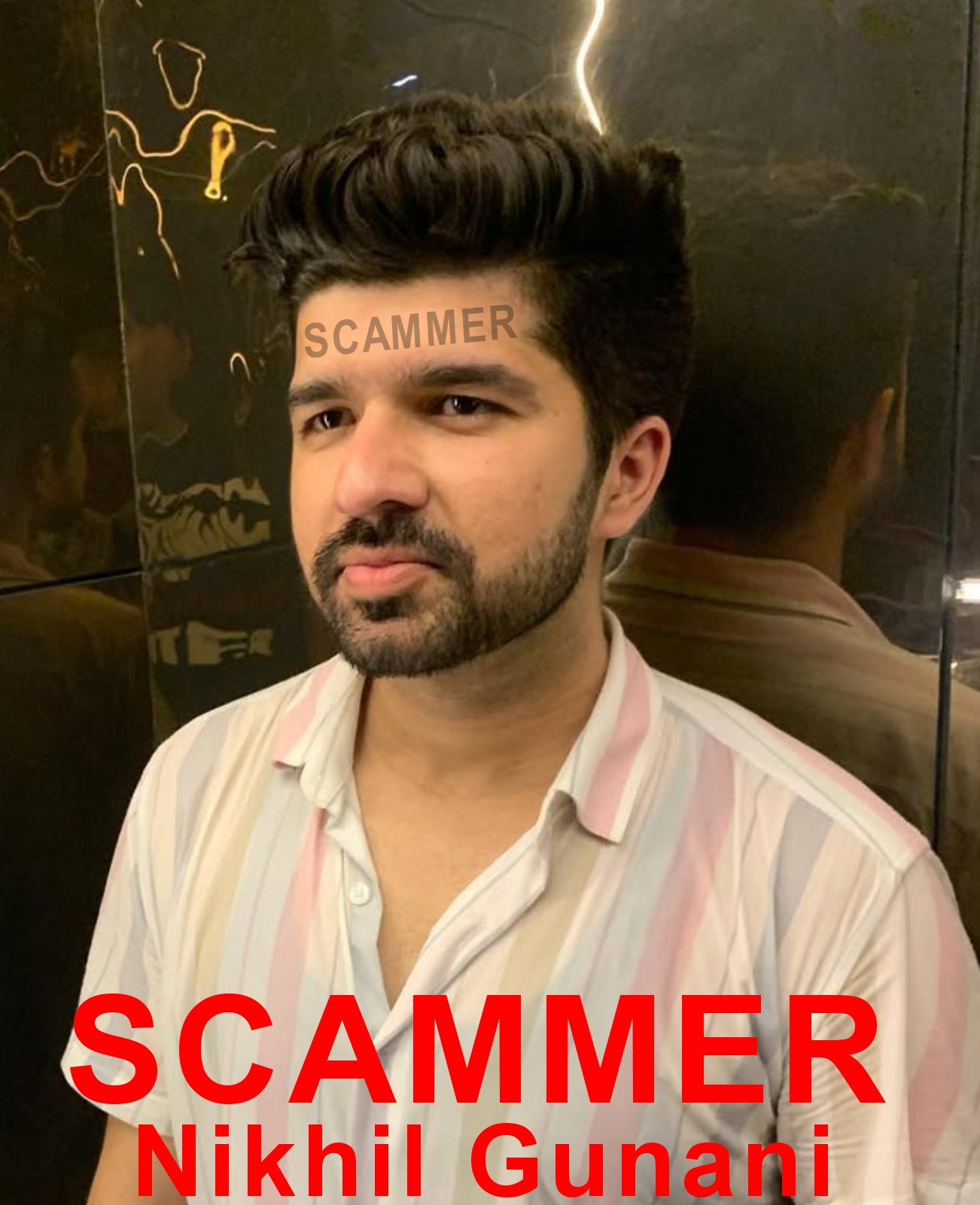 Nikhil Govind Gunani Scam Photo